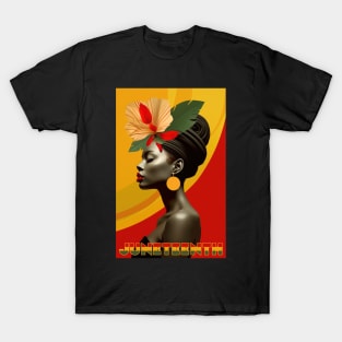 Juneteenth Queen with a Earring T-Shirt